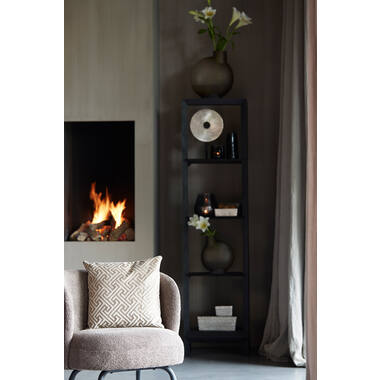 Stoel 68x67x72 cm DIEYDA beige-zwart