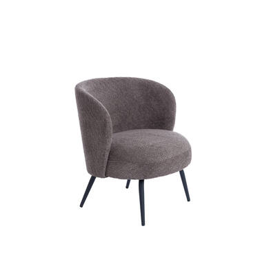 Stoel 68x67x72 cm DIEYDA bruin-zwart