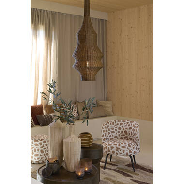 Stoel 68x67x72 cm DIEYDA terra+crème-mat zwart