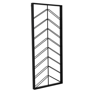 Wine rack 16 bottles 70x6x160 cm MALBEO black