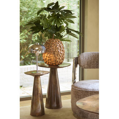 Side table 28x28x53 cm ABALA copper-bronze