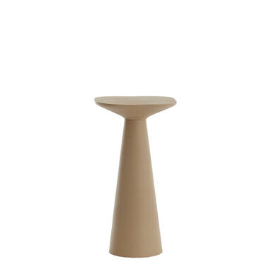 Bijzettafel 28x28x53 cm ABALA mat taupe