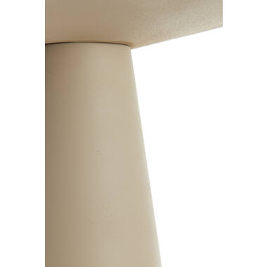 Bijzettafel 28x28x53 cm ABALA mat taupe
