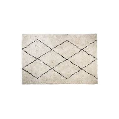 Vloerkleed 300x200 cm XAMURI naturel-zwart