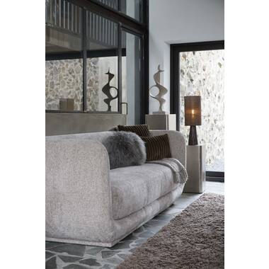 Kussen 45x45 cm VAJEN velvet donker bruin