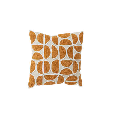 Kussen 45x45 cm CASCO crème+oker