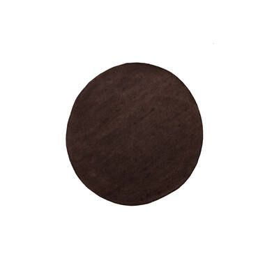 Vloerkleed Ø220 cm ARCOLA donker bruin