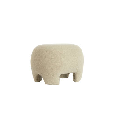 Pouf 53x41x38 cm ZENICA cream