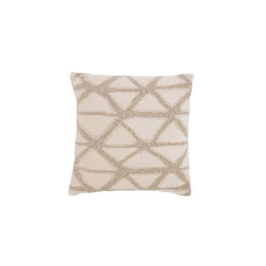 Kussen 45x45 cm MUNCIE zand+crème