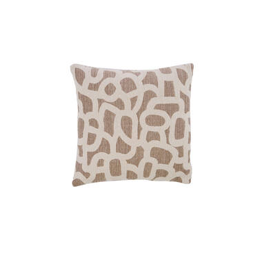 Kussen 45x45 cm ALPENA taupe+beige