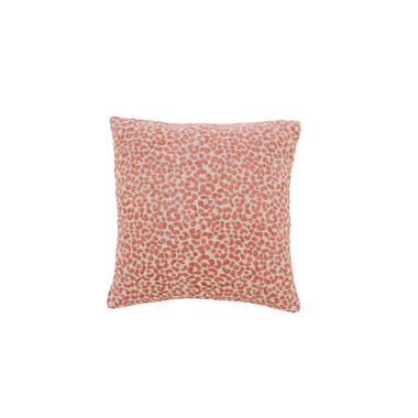 Kussen 45x45 cm SAFFORD zand+koraal