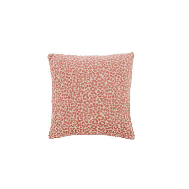 Kussen 45x45 cm SAFFORD zand+koraal