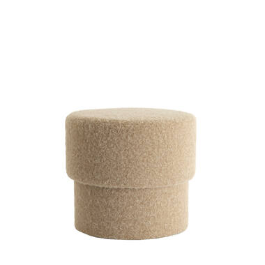 Pouf Ø50x45 cm MUNO light brown