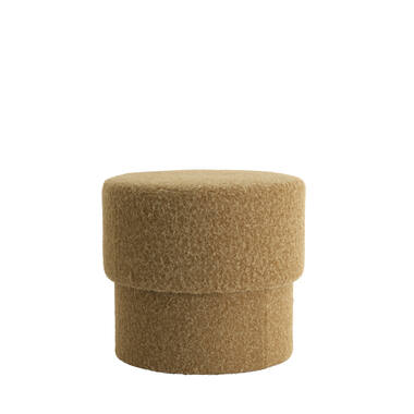 Pouf Ø50x45 cm MUNO dark brown