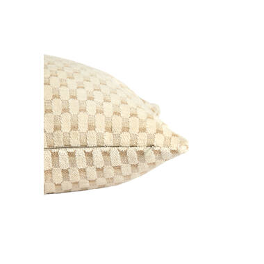 Cushion 45x45 cm KASSEL beige+cream feather filled