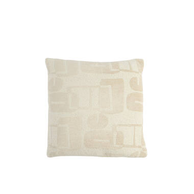 Cushion 45x45 cm LYSS cream feather filled