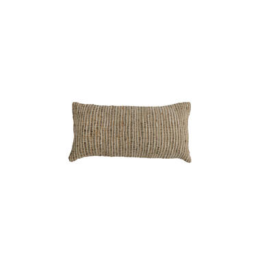 Cushion 60x30 cm LUNCA cream+brown+dark brown