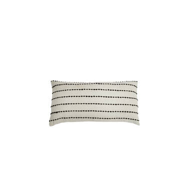 Cushion 60x30 cm LINKA cream+black
