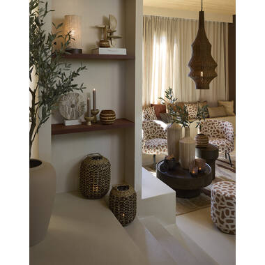 Rug 230x160 cm BUNSI jute natural+brown+ocher yellow