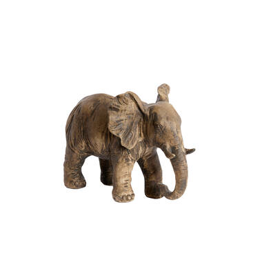 Ornament 30,5x18,5x24 cm ELEPHANT antique dark brown