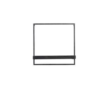 Wandplank 50x15x50 cm MADDISON hout mat zwart