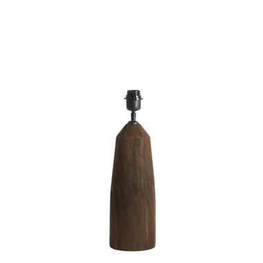 Lamp base Ø15x35 cm TRAPANI wood matt dark brown