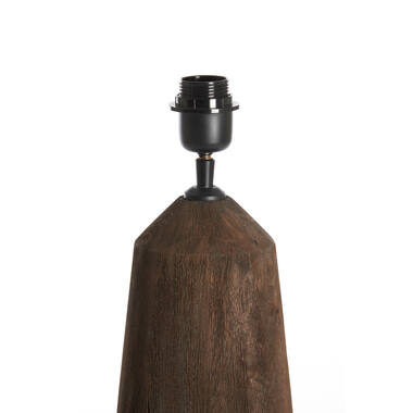 Lamp base Ø15x45 cm TRAPANI wood matt dark brown