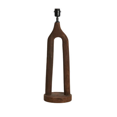 Lamp base Ø20x55 cm XITTA wood matt dark brown