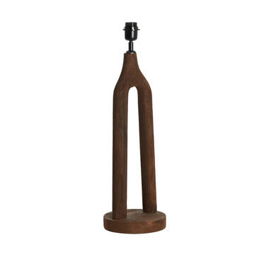 Lamp base Ø20x55 cm XITTA wood matt dark brown