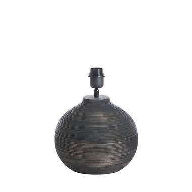 Lamp base Ø26x31,5 cm KHOMAI wood antique brown