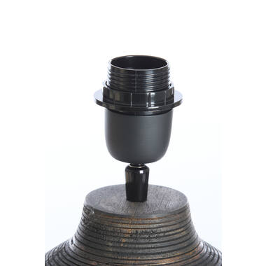 Lamp base Ø26x31,5 cm KHOMAI wood antique brown