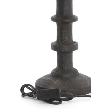 Lamp base Ø16x45 cm CECILY wood matt dark russet