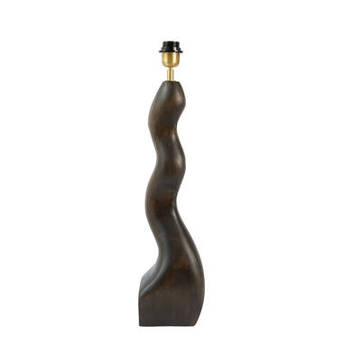 Lamp base 15x15x57 cm VIKA wood chocolate brown