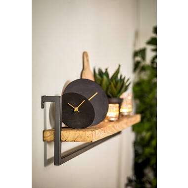 Klok Ø15 cm LICOLA antiek zwart