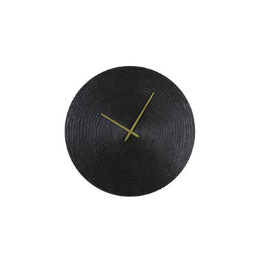 Klok Ø58 cm CERVINO antiek zwart