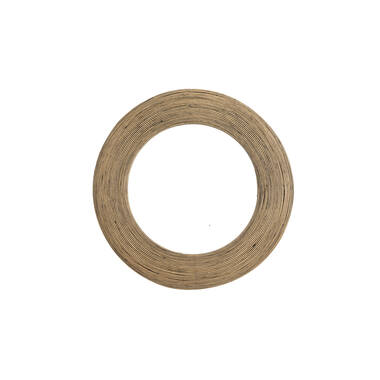 Spiegel Ø71x4,5 cm PIEDRE rotan bruin