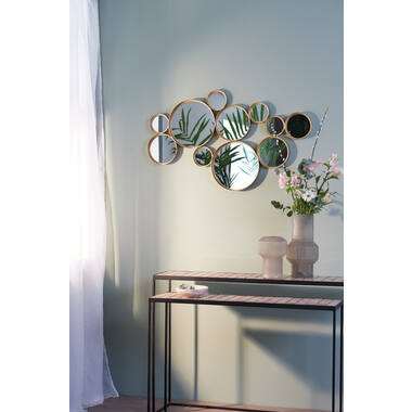Spiegel 99x3,5x57,5 cm CIELO cirkels goud