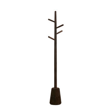 Kapstok Ø20x152 cm YENICE hout chocolade bruin