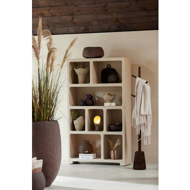 Kapstok Ø20x152 cm YENICE hout chocolade bruin