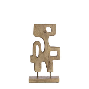 Ornament on base 20x9,5x38,5 cm SALA wood grey-dark brown