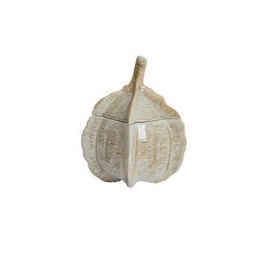 Deco box Ø21x27 cm SABARA glans zand