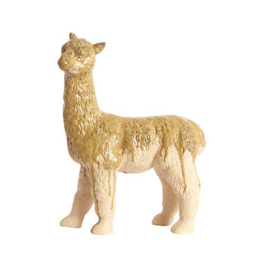 Ornament 29x13x39 cm ALPACA ceramics cream+olive green