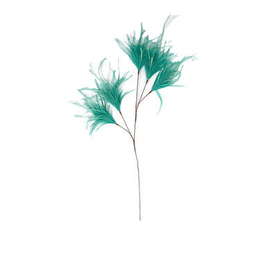 Ornament 5 feathers 95 cm FEATHER mint green