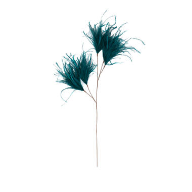 Ornament 5 feathers 95 cm FEATHER emerald