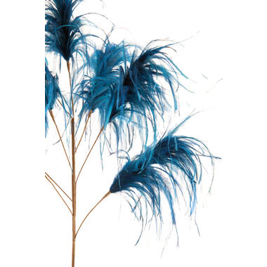 Ornament 8 veren 95 cm FEATHER blauw