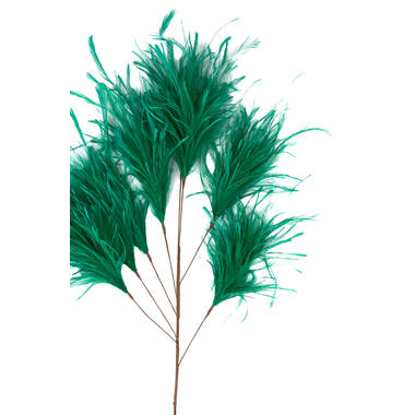 Ornament 8 feathers 95 cm FEATHER green