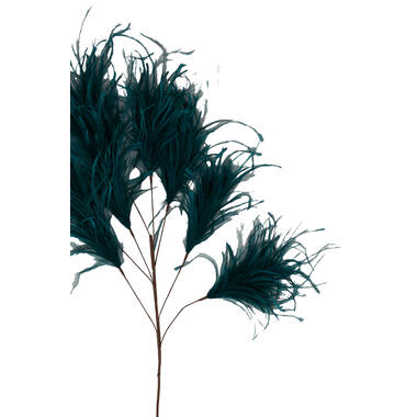 Ornament 8 feathers 95 cm FEATHER emerald