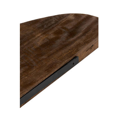 Wall shelf 49x15x3 cm GINOSU matt dark brown