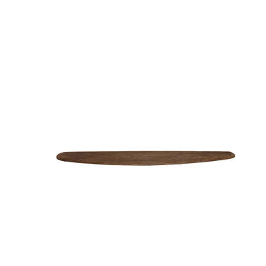 Wall shelf 80x20x3 cm GINOSU matt dark brown