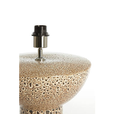 Lamp base Ø32x22 cm YASUR ceramics cream+black